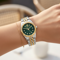 Michael Kors Lexington MK4986 Women’s Two-Tone Green Dial Multi-Function Watch
