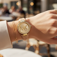 Michael Kors Parker MK4725 Women’s Gold Case Beige Leather Strap Analog Watch