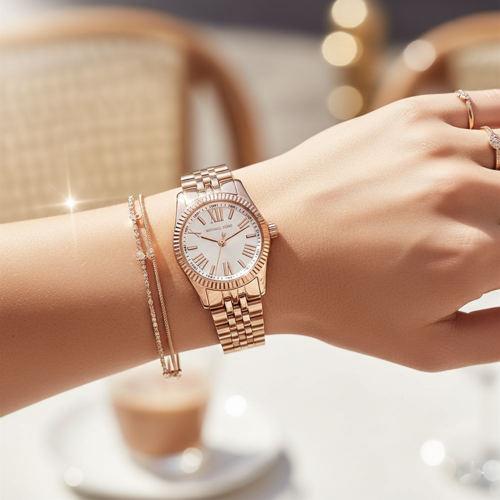 Michael Kors Lexington MK3230 Women’s Rose Gold Stainless Steel Watch
