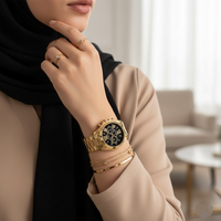 Michael Kors MK5739 Bradshaw Women’s Black Dial Gold Stainless Steel Chronograph Watch