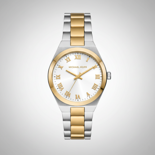 Michael Kors MK7464 Women’s White Dial Two-Tone Stainless Steel Lennox Watch