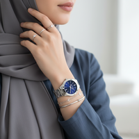 Michael Kors MK3379 Women’s Blue Dial Silver Stainless Steel Slim Watch