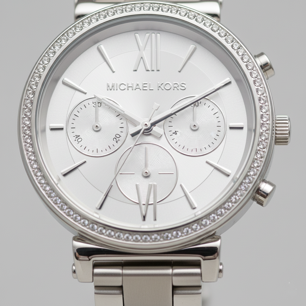 Michael Kors MK6575 Sofie Women’s Silver Dial Silver Stainless Steel Chronograph Watch