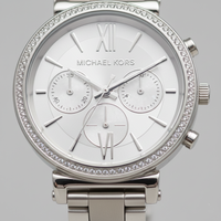Michael Kors MK6575 Sofie Women’s Silver Dial Silver Stainless Steel Chronograph Watch