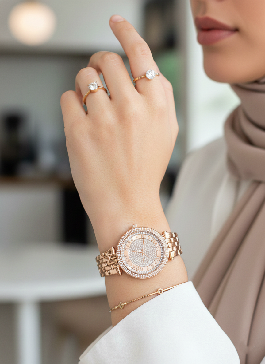 Michael Kors MK4592 Darci Mini Women’s Rose Gold Crystal Dial Watch