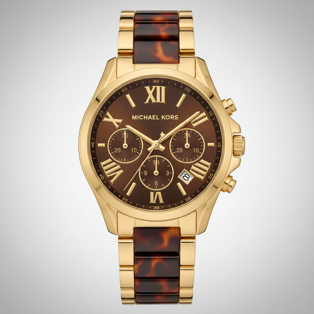 Michael Kors MK5696 Women’s Brown Dial Gold Stainless Steel Bradshaw Watch