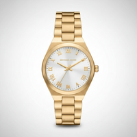 Michael Kors MK7391 Women’s White Dial Gold Stainless Steel Lennox Watch