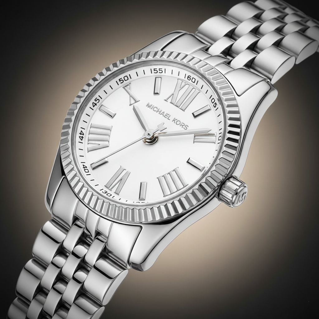 Michael Kors Lexington MK3228 Women’s Silver Stainless Steel Watch
