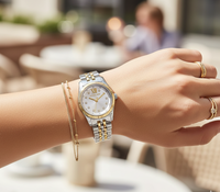 Michael Kors Lexington MK4740 Women’s Silver & Gold Dial Stainless Steel Watch