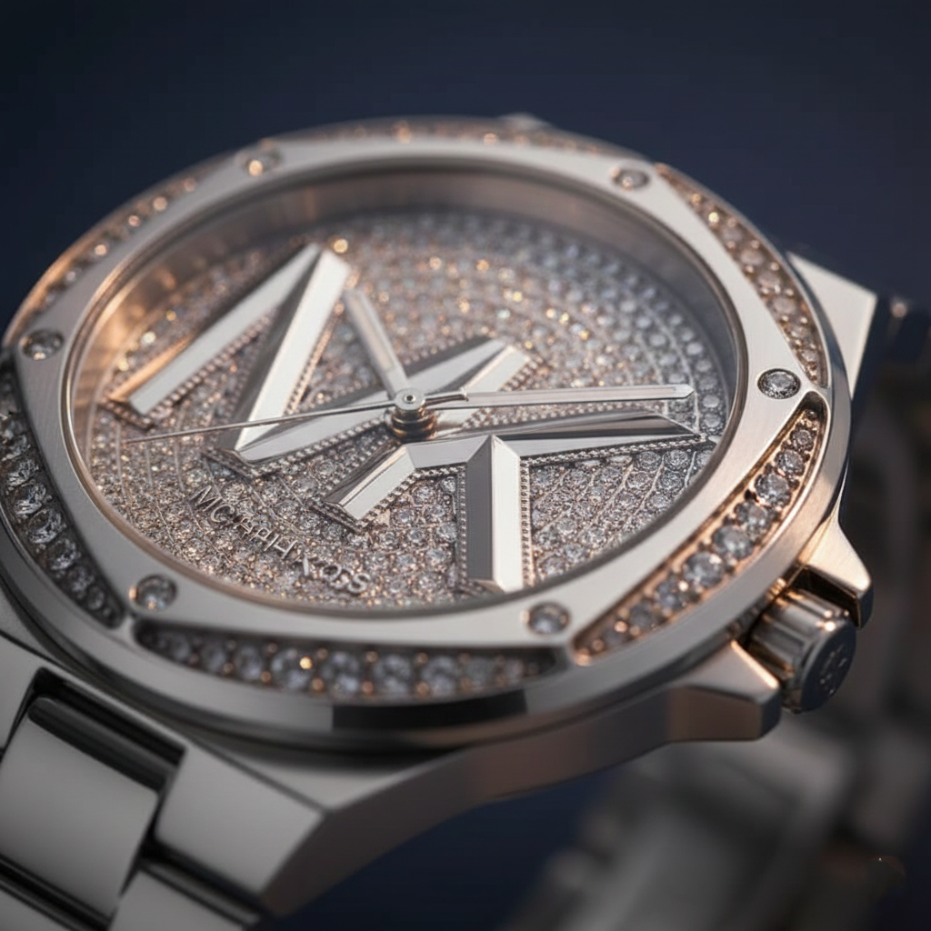 Michael Kors Lennox MK7234 Women’s Silver Crystal Dial Silver Bracelet Multi-Function Watch