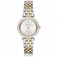 Michael Kors MK3405 Darci Mini Women’s Two-Tone Silver Gold Crystal Watch