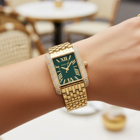 Michael Kors Emery Three MK4742 Women’s Gold Green Dial Stainless Steel Watch