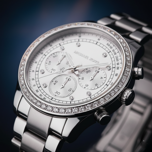 Michael Kors Brinkley MK6265 Women’s Silver Dial Stainless Steel Chronograph Watch