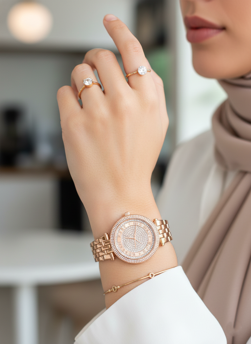 Michael Kors MK4592 Darci Mini Women’s Rose Gold Crystal Dial Watch