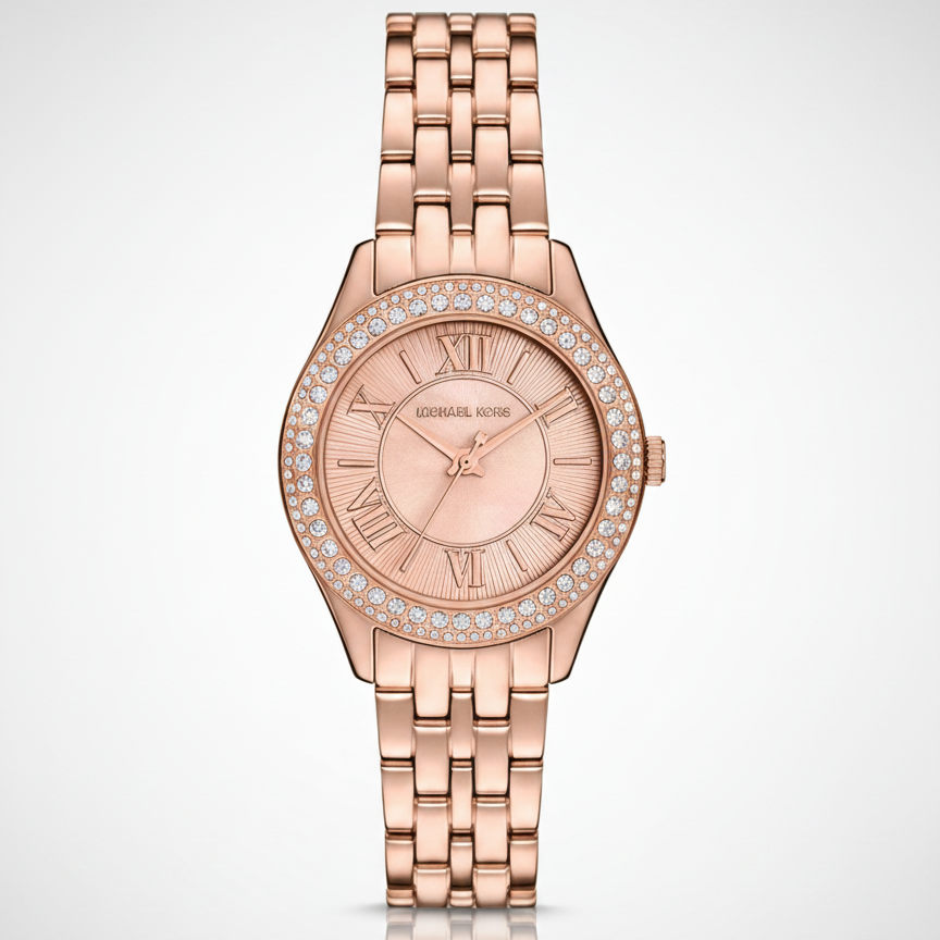 Michael Kors MK4710 Harlowe Women’s Rose Gold Crystal Dial Watch