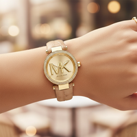 Michael Kors Parker MK4725 Women’s Gold Case Beige Leather Strap Analog Watch