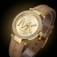 Michael Kors Parker MK4725 Women’s Gold Case Beige Leather Strap Analog Watch