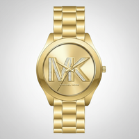 Michael Kors MK4732 Women’s Gold Dial Gold Stainless Steel Crystal Logo Watch