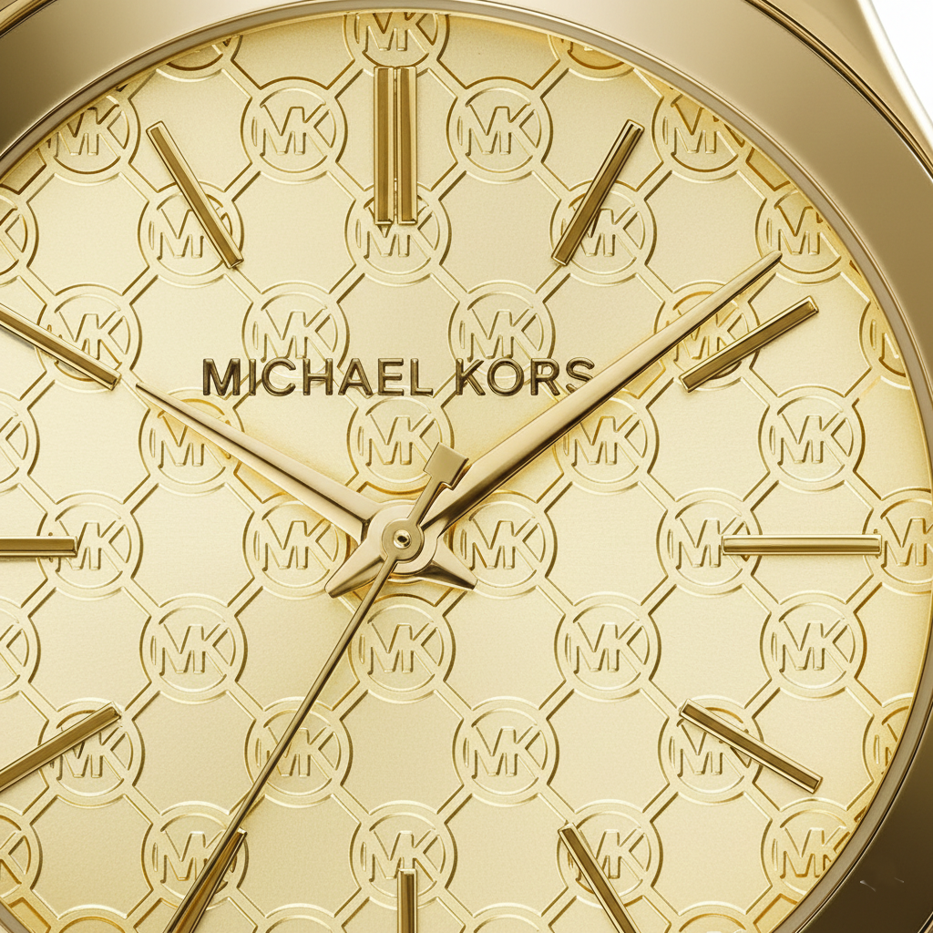 Michael Kors MK3335 Women’s Gold Runway Slim Stainless Steel Watch