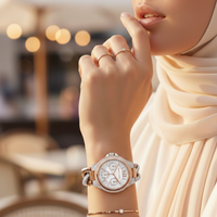 Michael Kors MK6842 Women’s Gold Mini Camille Crystal Chain-Link Watch