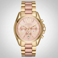 Michael Kors MK6359 Women’s Rose Gold Dial Two-Tone Stainless Steel Chronograph Watch