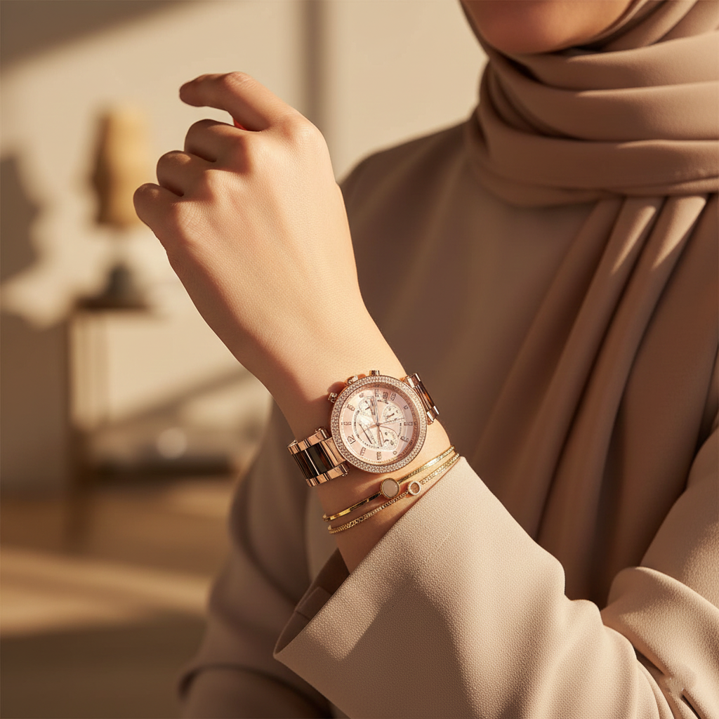 Michael Kors MK5538 Parker Women’s Rose Gold Dial Rose Gold Stainless Steel Chronograph Watch