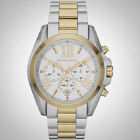 Michael Kors MK5627 Women’s White Dial Two-Tone Stainless Steel Bradshaw Watch