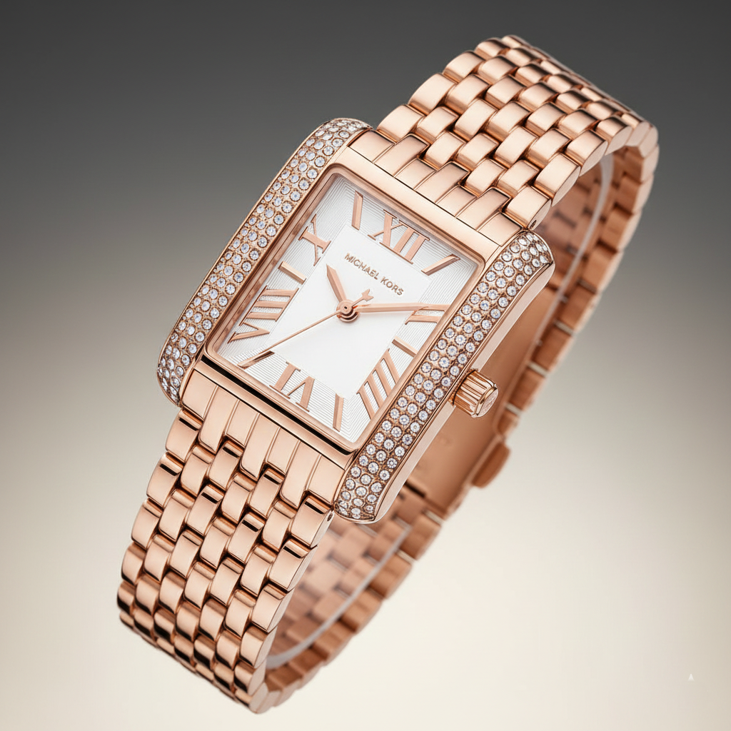 Michael Kors Emery Three MK4743 Women’s Rose Gold Stainless Steel Watch