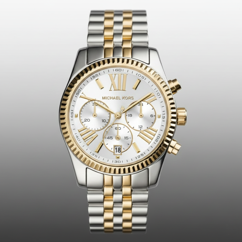 Michael Kors MK5955 Lexington Women’s Two-Tone Chronograph Watch