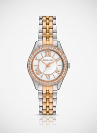 Michael Kors MK4846 Harlowe Women’s Two-Tone Crystal Dial Watch