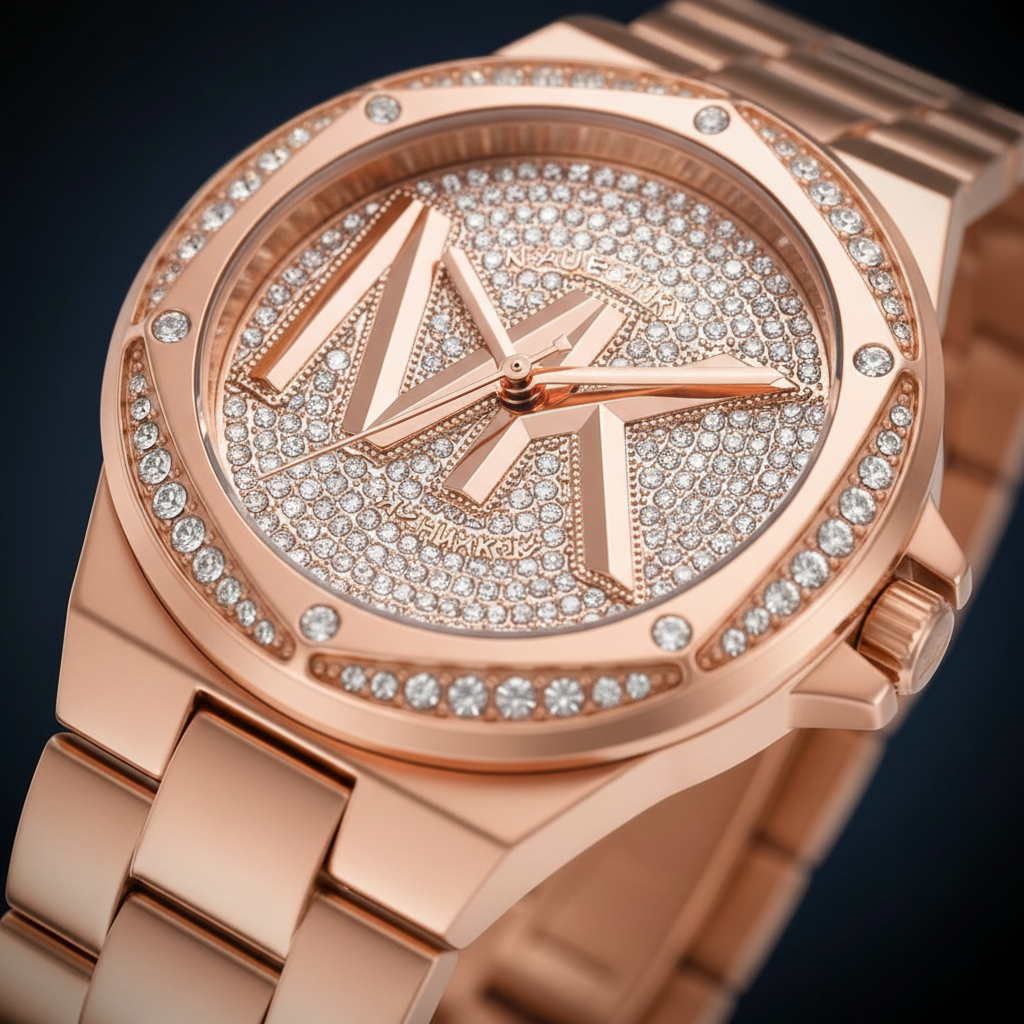 Michael Kors Lennox MK7230 Women’s Rose Gold Dial Rose Gold Bracelet Multi-Function Watch