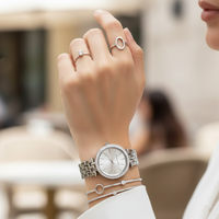 Michael Kors MK3364 Darci Mini Women’s Silver Crystal Dial Watch