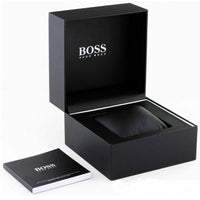 Hugo Boss Ikon 1512965 Silver Case Black Dial Silver Metal Men's Watch