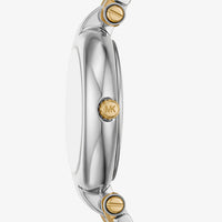 Michael Kors Lennox MK01085 Two-Tone Silver & Gold Blue Mother of Pearl Women's Watch
