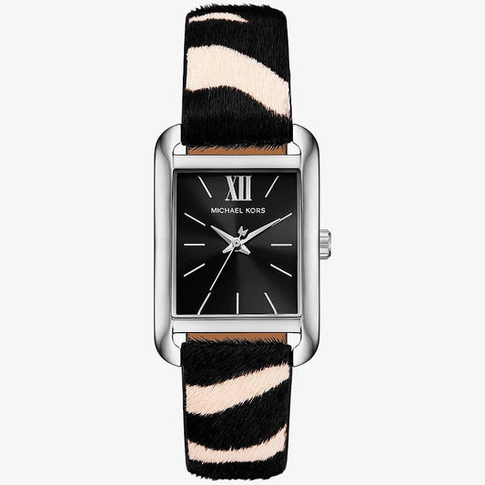 Michael Kors Emery MKo1147 Black Dial Zebra Print Leather Strap Women's Watch