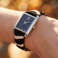 Michael Kors Emery MKo1147 Black Dial Zebra Print Leather Strap Women's Watch