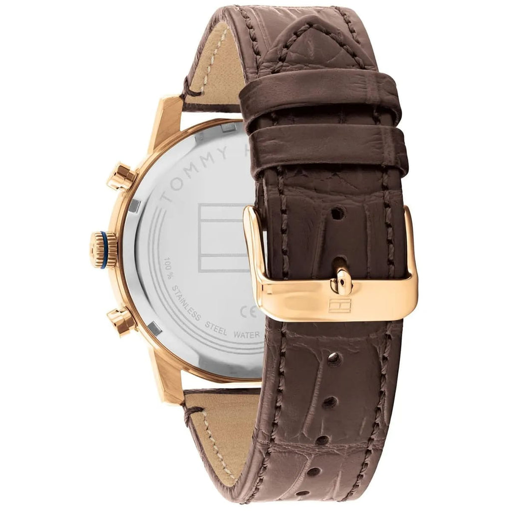 Tommy Hilfiger Sullivan 1791933 Men’s Blue Dial Brown Leather Multi-Function Watch