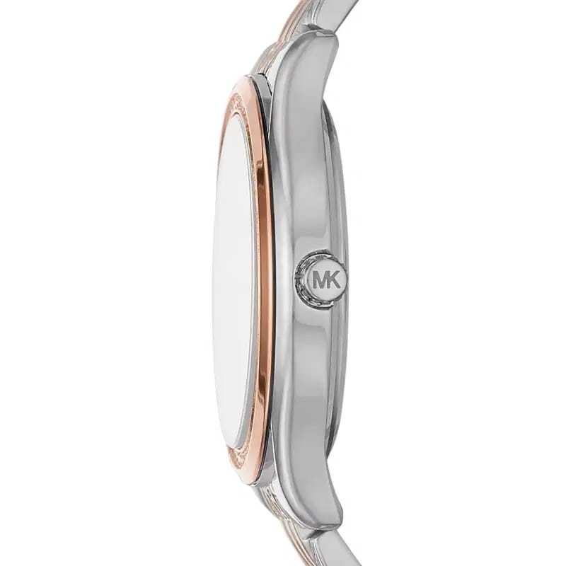 Michael Kors Mindy MK7077 Women’s Mother of Pearl Dial Two-Tone Bracelet Multi-Function Watch