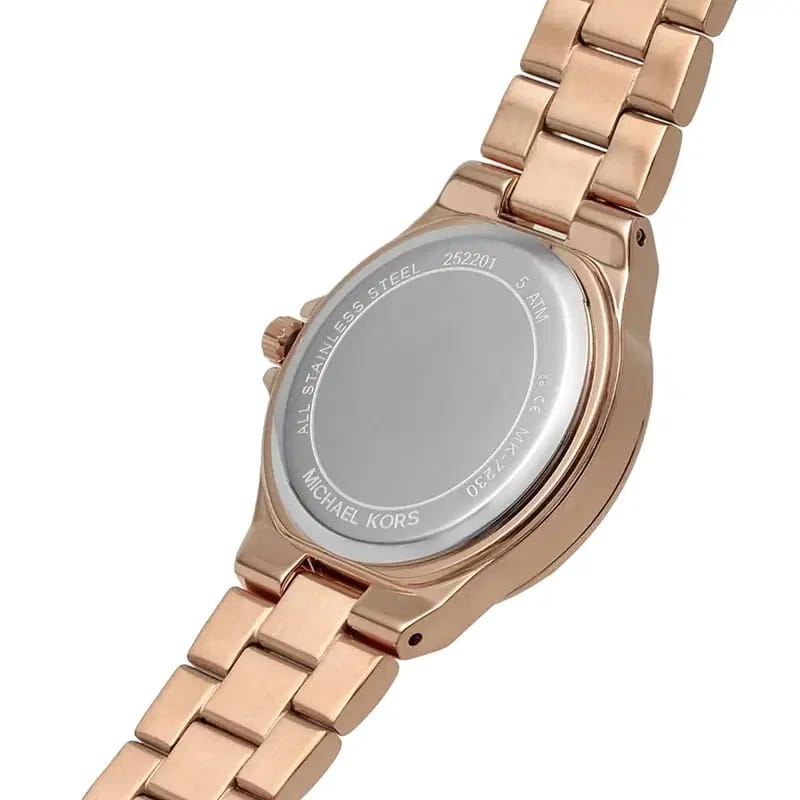 Michael Kors Lennox MK7230 Women’s Rose Gold Dial Rose Gold Bracelet Multi-Function Watch