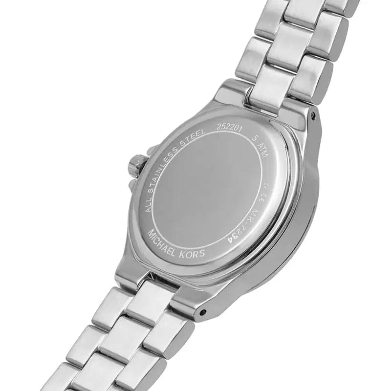 Michael Kors Lennox MK7234 Women’s Silver Crystal Dial Silver Bracelet Multi-Function Watch