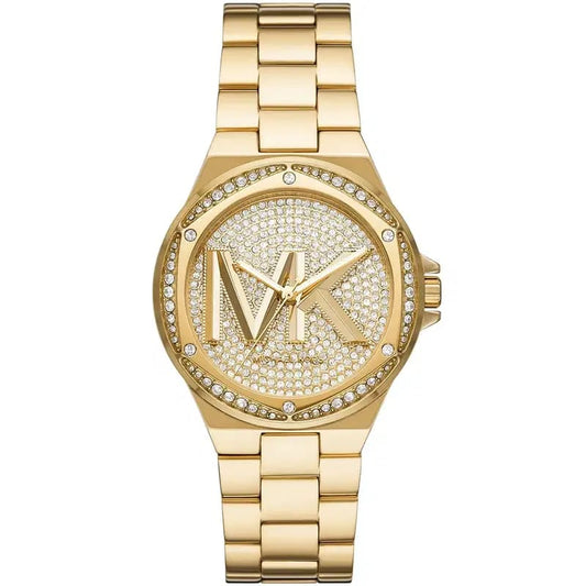 Michael Kors Lennox MK7229 Women’s Gold Crystal Dial Gold Bracelet Multi-Function Watch