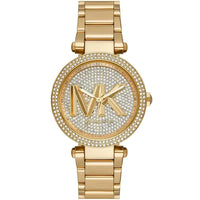 Michael Kors Parker MK7283 Women’s Crystal-Pave Dial Gold-Tone Bracelet Watch