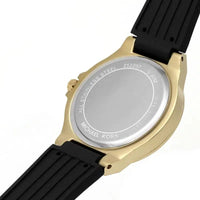 Michael Kors Lennox MK7281 Women’s Gold Case Black Silicone Strap Analog Watch