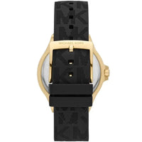 Michael Kors Lennox MK7281 Women’s Gold Case Black Silicone Strap Analog Watch