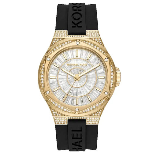 Michael Kors Camille MK7247 Women’s Gold Crystal Silicone Multi-Function Watch