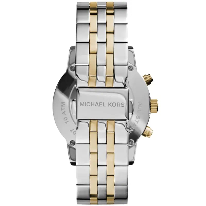Michael Kors Ritz MK5057 Women’s Silver & Gold Stainless Steel Multi-Function Watch