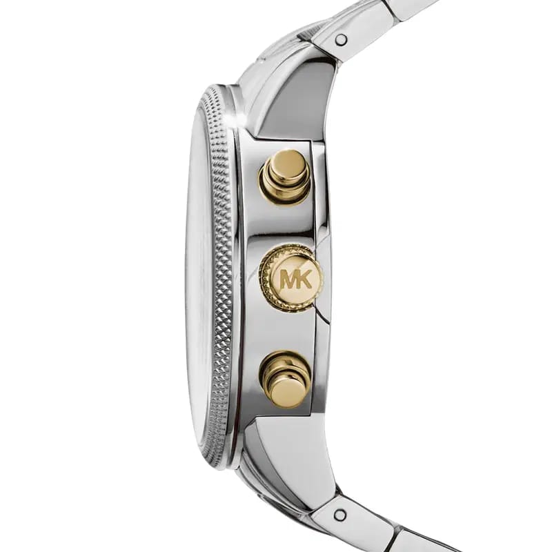 Michael Kors Ritz MK5057 Women’s Silver & Gold Stainless Steel Multi-Function Watch