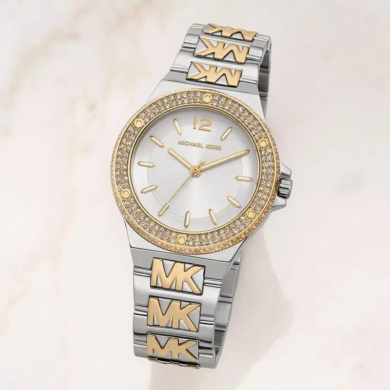 Michael Kors Lennox MK7338 Women’s Silver & Gold Stainless Steel Analog Watch