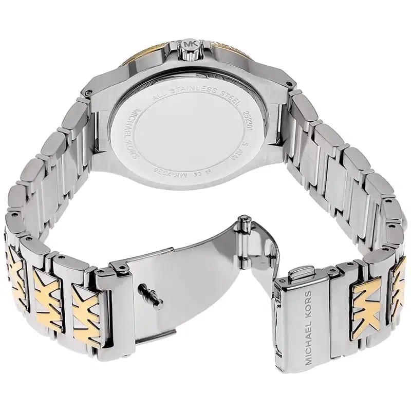 Michael Kors Lennox MK7338 Women’s Silver & Gold Stainless Steel Analog Watch