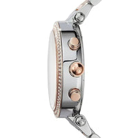 Michael Kors Parker MK6141 Women’s Rose Gold & Silver Stainless Steel Multi-Function Watch